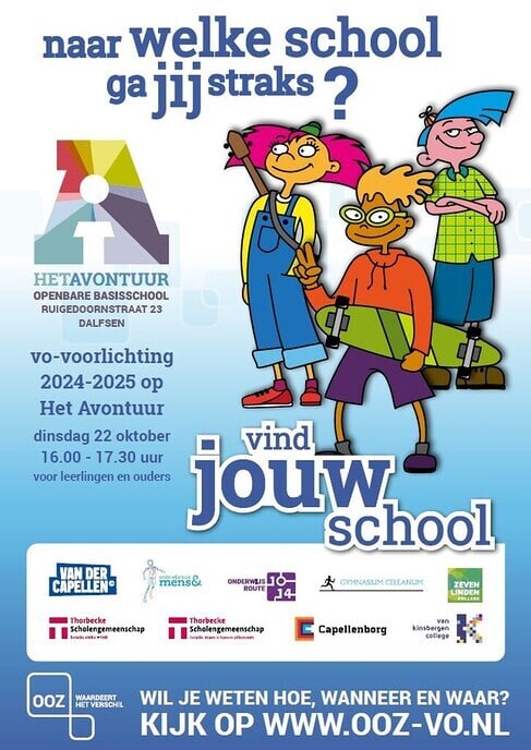 Voorlichting voortgezet onderwijs voor toekomstige brugklassers in Dalfsen e.o.