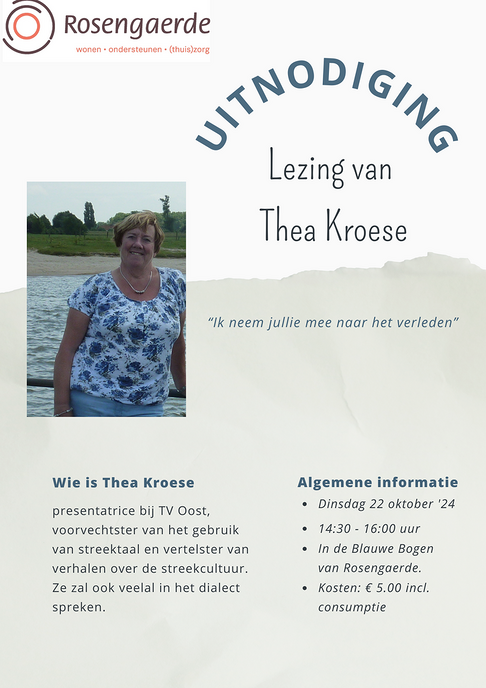 Lezing van Thea Kroese in Rosengaerde - Foto: Ingezonden foto