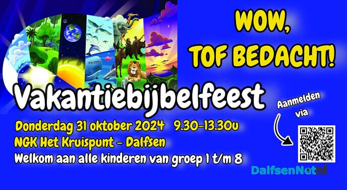 Vakantiebijbelfeest op 31 oktober - Foto: Ingezonden foto