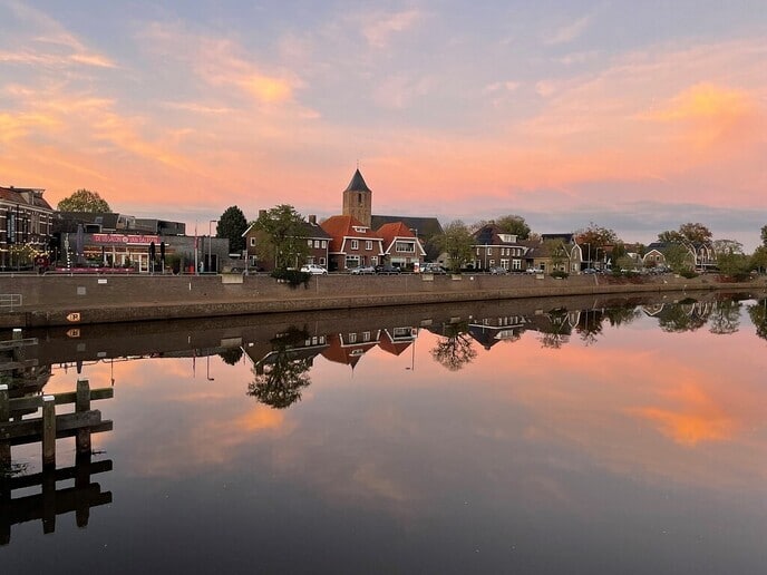 Zicht op Dalfsen vanaf de brug - Foto: Ingezonden foto