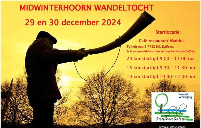 Midwinterhoorntocht van de Greenshoes - Foto: Ingezonden foto