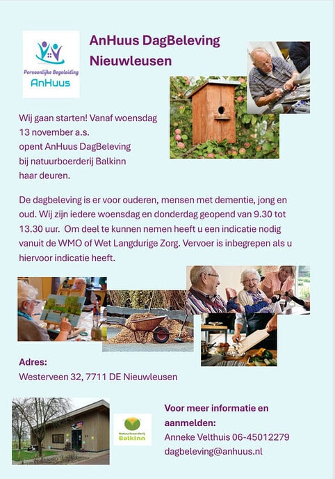 Nieuw: AnHuus Dagbeleving - Foto: Ingezonden foto