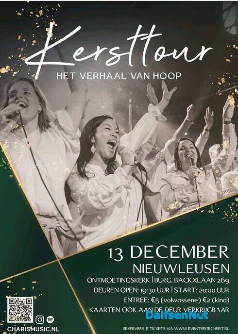 Charis Music geeft kerstconcert - Foto: Ingezonden foto