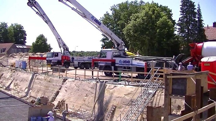 Beton storten waterfront parkeerkelder 2013