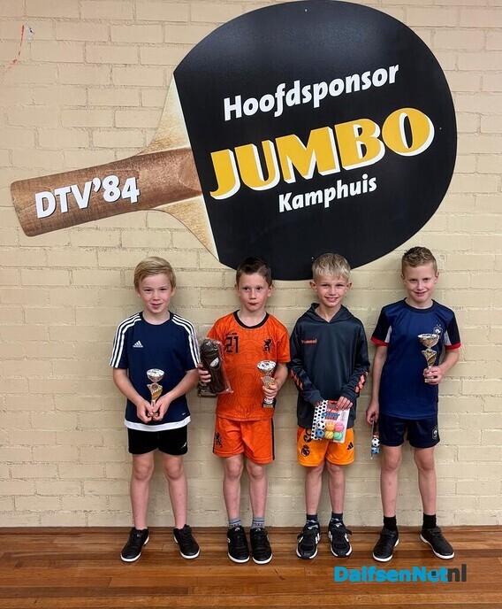 Basisschool de Polhaar zegeviert op Dalfser scholierentoernooi tafeltennis bij DTV’84 - Foto: Ingezonden foto