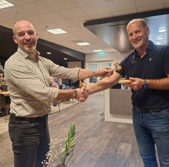 Voorzitterswisseling voetbalvereniging Hoonhorst - Foto: Ingezonden foto