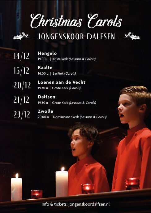 Carols for Christmas door Jongenskoor Dalfsen - Foto: Ingezonden foto