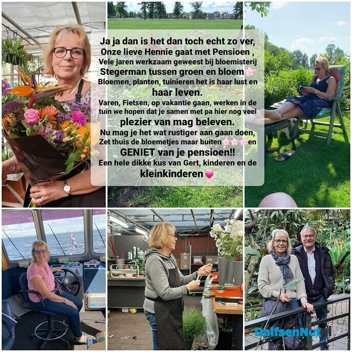 Hennie Zieleman- Stegerman gaat met pensioen - Foto: Ingezonden foto