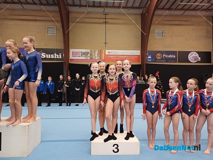 gvn teams turnen podiumplaatsen - Foto: Ingezonden foto