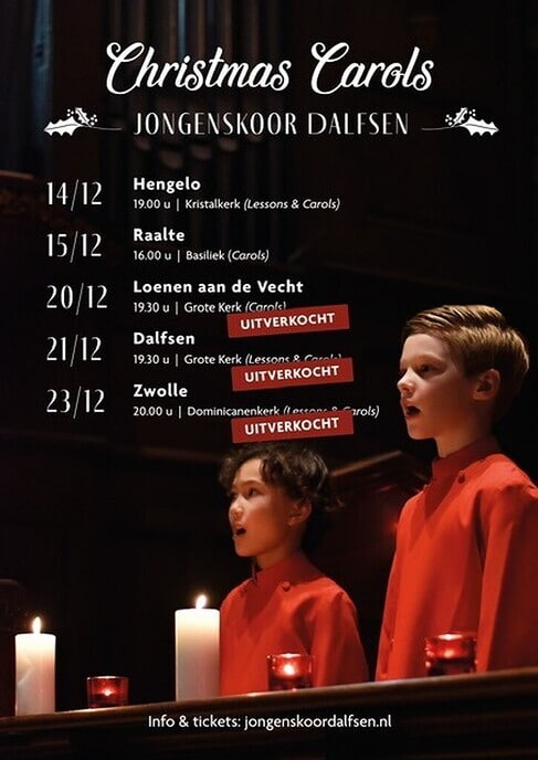 Christmas Carols Jongenskoor Dalfsen uitverkocht - Foto: Ingezonden foto