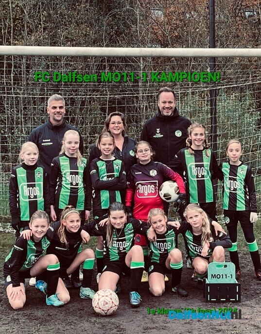 FC Dalfsen MO11-1 kampioen - Foto: Ingezonden foto