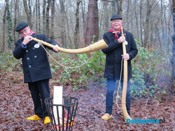 Ook de tweede dag Midwinterhoorn wandeltocht was erg druk - Foto: Wim