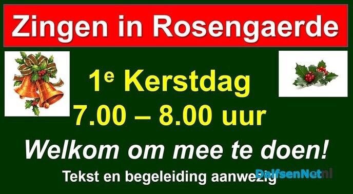Kerstliederen in Rosengaerde - Foto: Ingezonden foto
