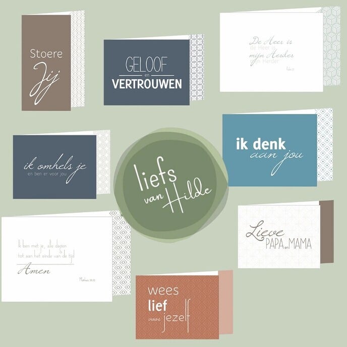 Collectie van “Liefs van Hilde” nu te koop bij Click the message