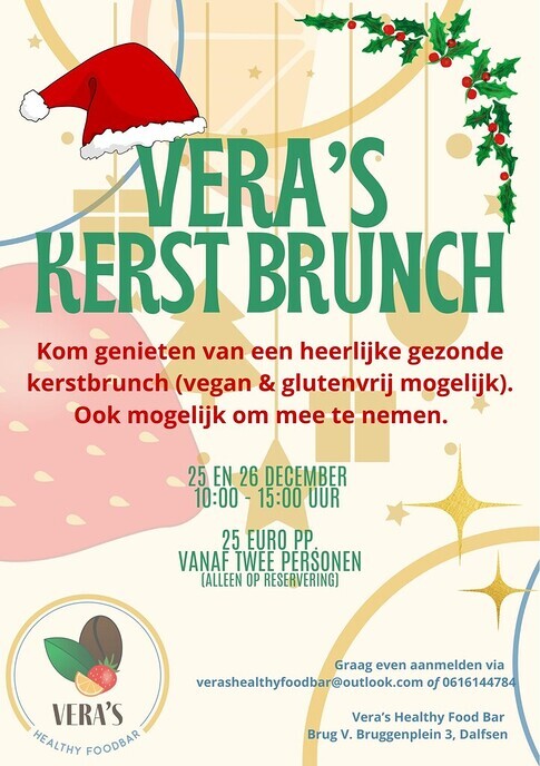 “Natuurlijk” puur en gezonde kerstbrunch bij Vera’s