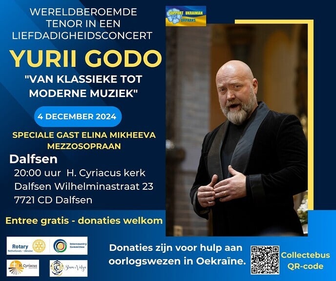 Benefietconcert Yurii Godo