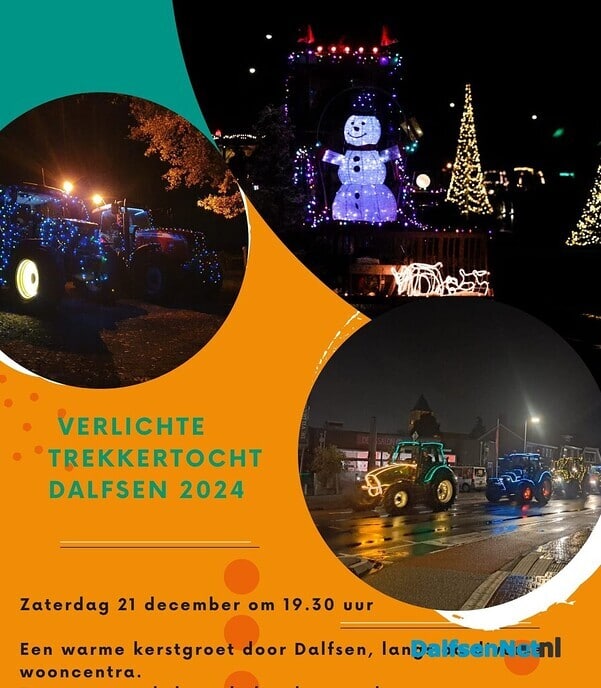 3e editie verlichte trekker optocht 2024 - Foto: Ingezonden foto