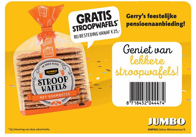 Gerry van de Jumbo met Pensioen!