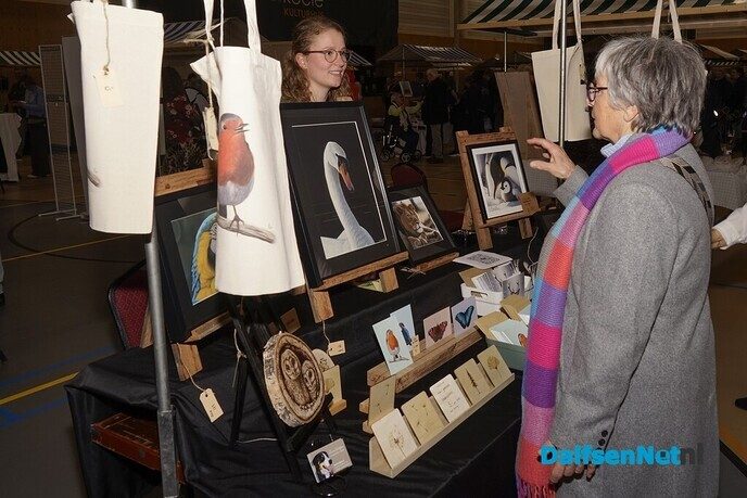Drukke Kunstmarkt in Trefkoele+ - Foto: Paul Scholten