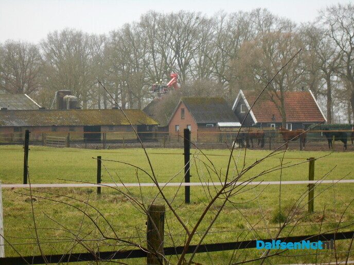 Middel brand rietendak woning