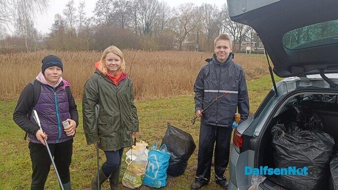Onderhoud en opruimen op de Bellingeweer - Foto: Ingezonden foto
