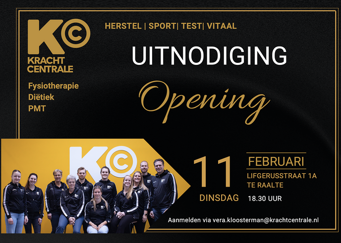 Uitnodiging: opening dinsdag 11 februari – Krachtcentrale