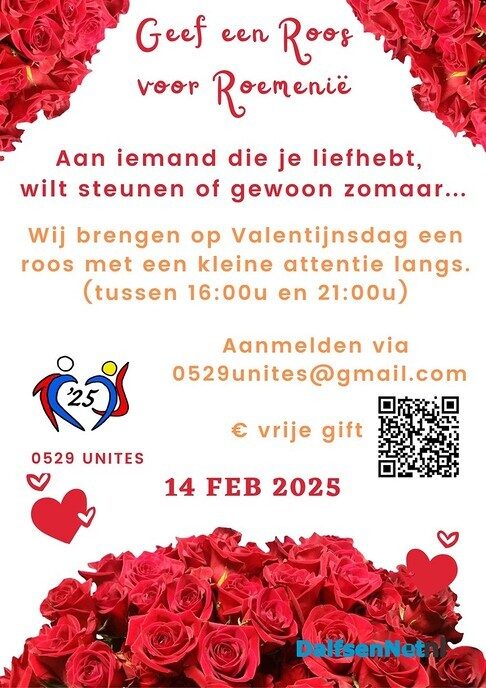 Geef een roos voor Roemenië - Foto: Ingezonden foto