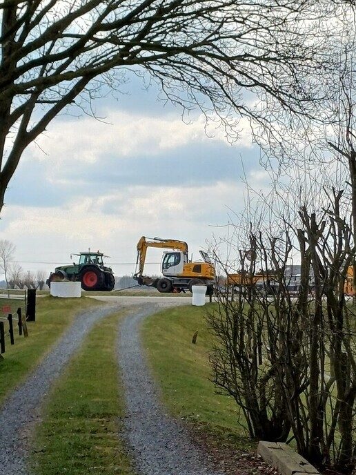 Brand landbouwvoertuig Langeslag - Foto: Wim Jansen