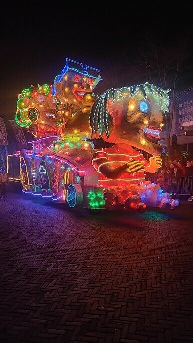 Verlichte optocht Lemelerveld - Foto: Ingezonden foto