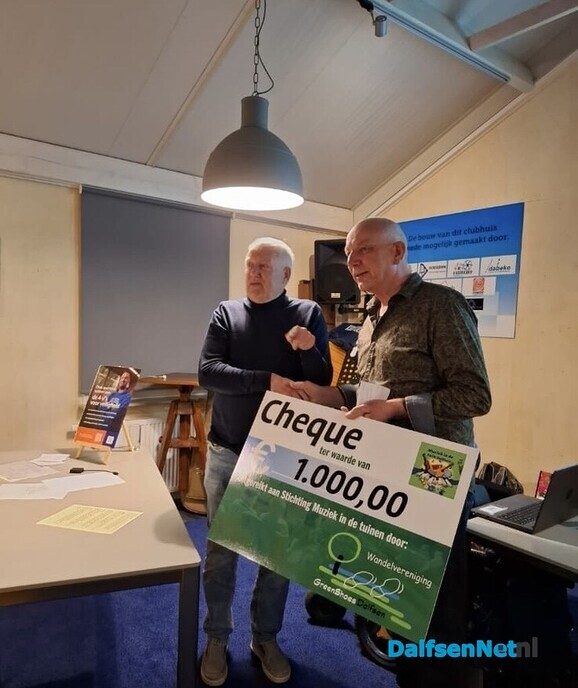 Giften Goede doelen tijdens de ALV Greenshoes wandelvereniging - Foto: Ingezonden foto