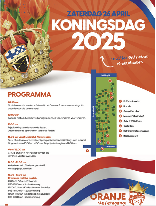 Programma Koningsdag Nieuwleusen - Foto: Ingezonden foto