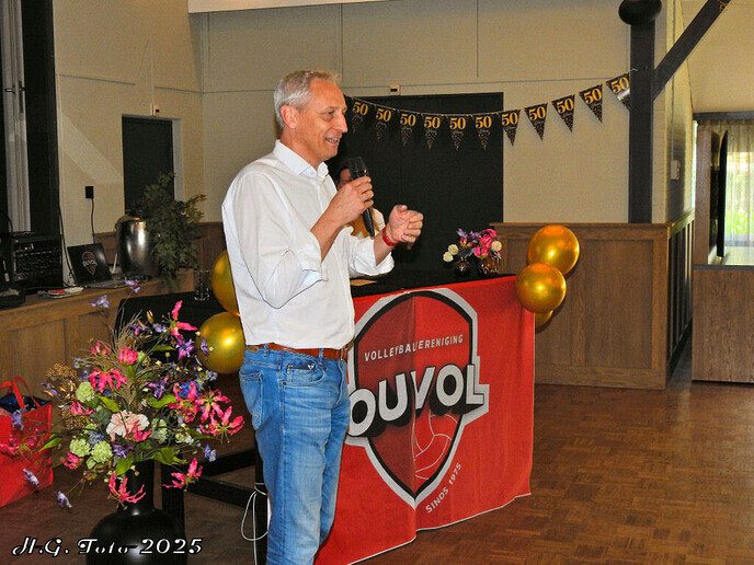 50 jaar jubileum volleybalvereniging Ouvol.