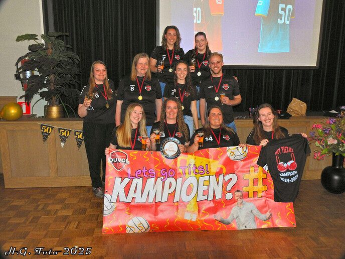 50 jaar jubileum volleybalvereniging Ouvol.