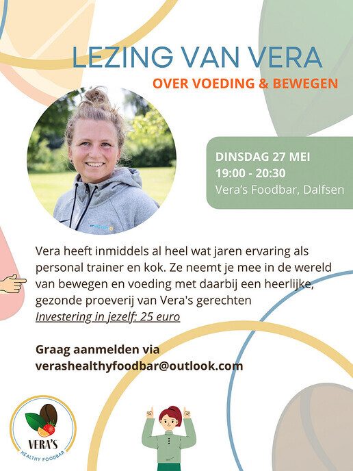 Lezing van Vera over voeding & bewegen