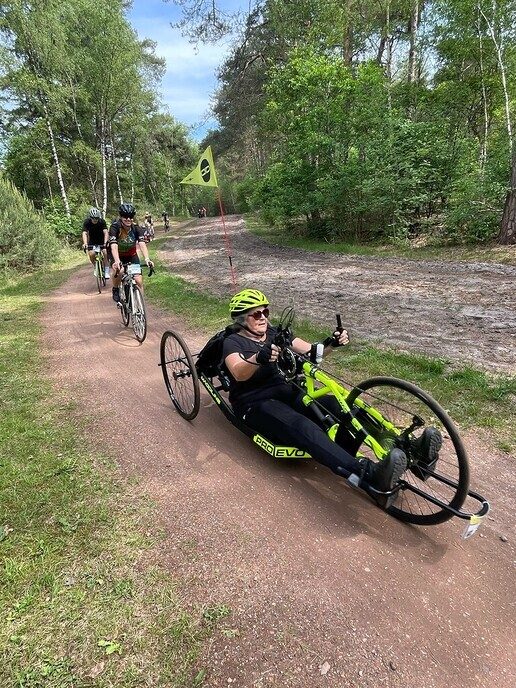 Handbike-team nam deel aan Erbens Vechtdal Toer - Foto: Ingezonden foto