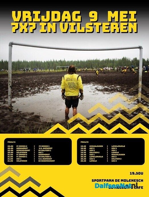 35 plus voetbal toernooi te Vilsteren