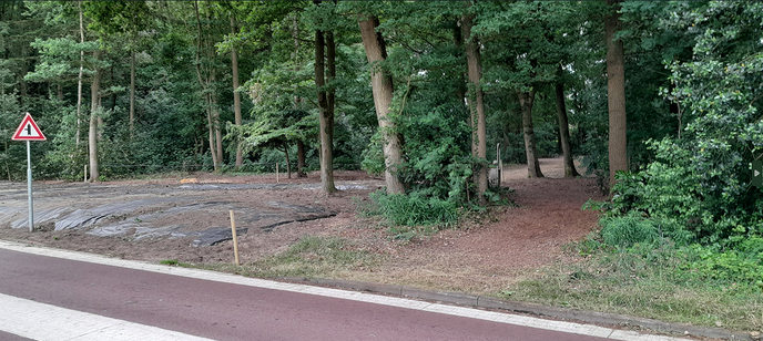 Nieuwe ingang bosje Ankummer-Es - Foto: Ingezonden foto