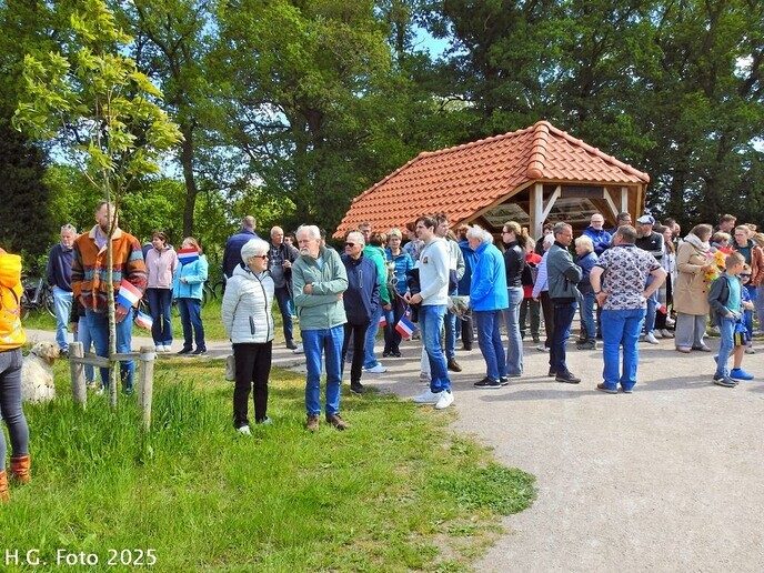 Fietsers komen aan in Oudleusen