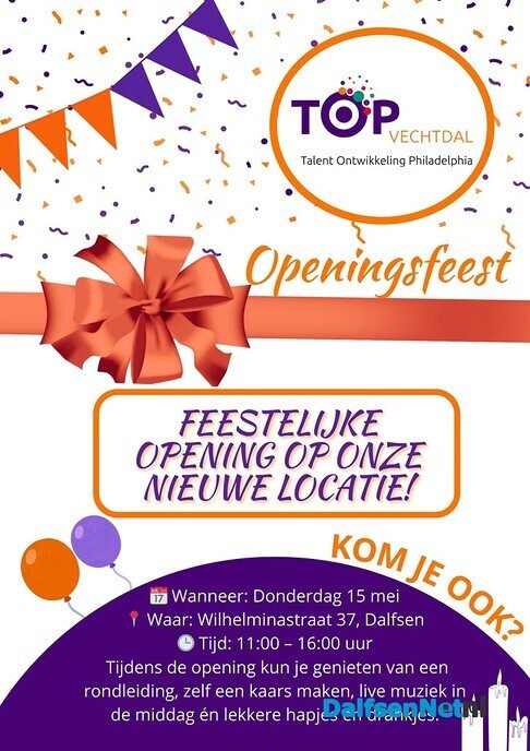 Uitnodiging opening Top Vechtdal locatie - Foto: Ingezonden foto