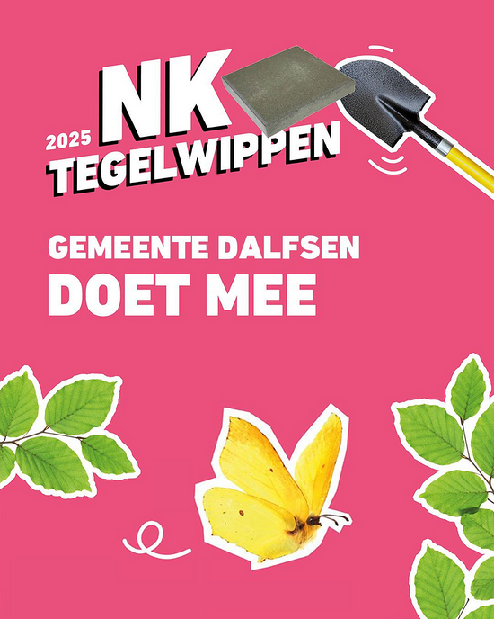 Tegelwippen? Zaterdag 10 mei komt de Tegeltaxi - Foto: Gemeente Dalfsen