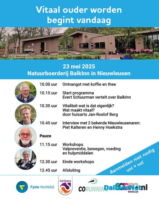 Vitaal ouder worden begint vandaag - Foto: Ingezonden foto