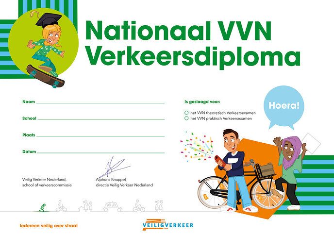 VVN Verkeersdiploma uitreiking