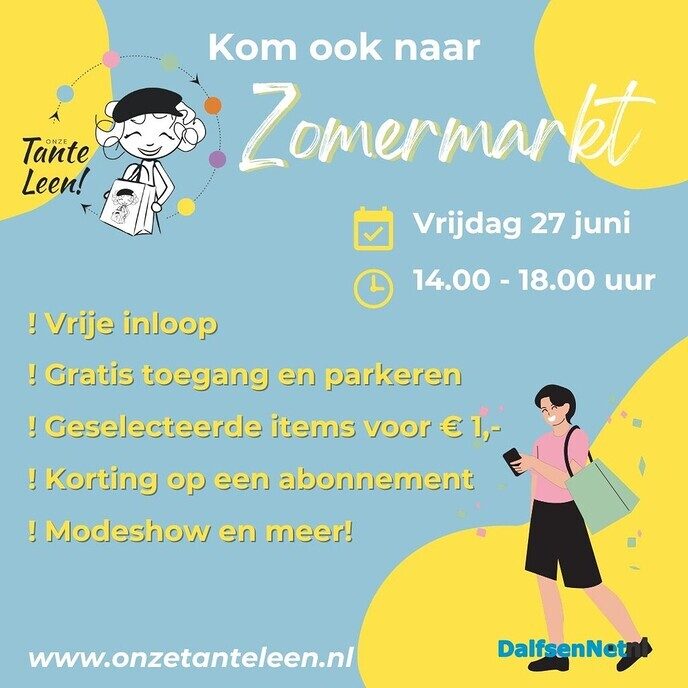 Zomermarkt bij onze Tante Leen! - Foto: Ingezonden foto