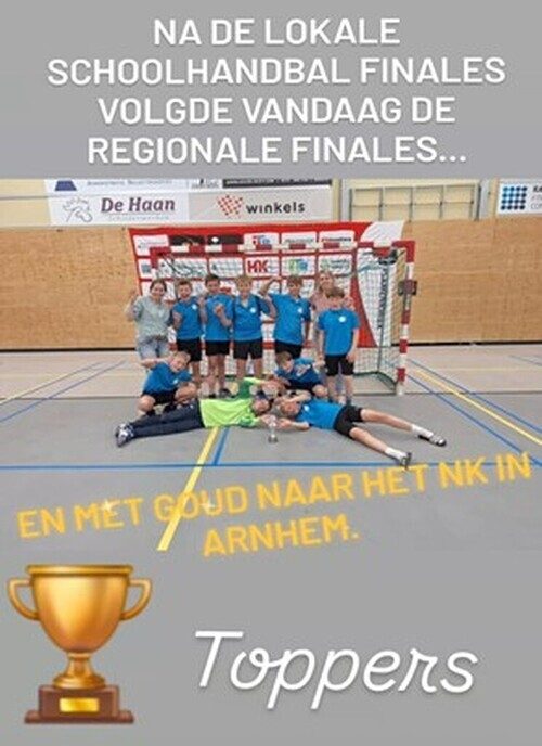 Jongens van De Spiegel gaan naar het NK Handbal - Foto: Ingezonden foto