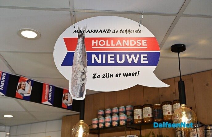 Hollandse Nieuwe gearriveerd bij Visspeciaalzaak Dalfijn in Dalfsen - Foto: Johan Bokma