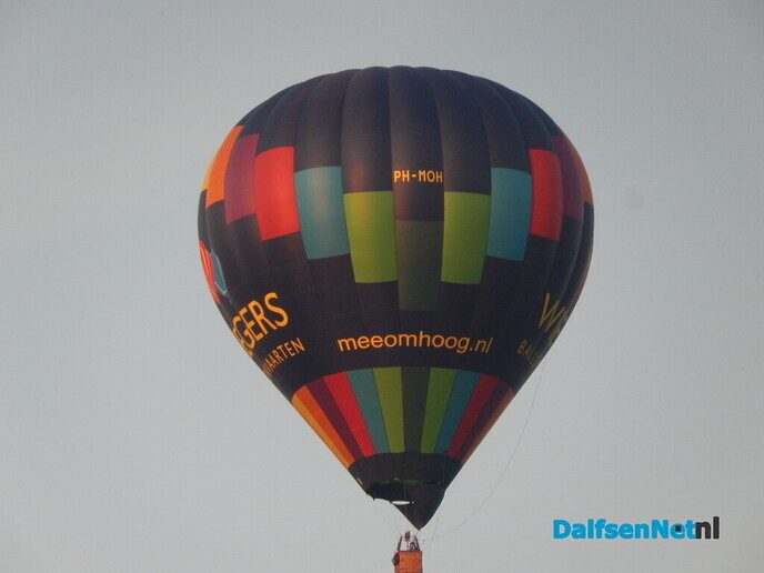 Het was druk in de lucht vanavond - Foto: Willy