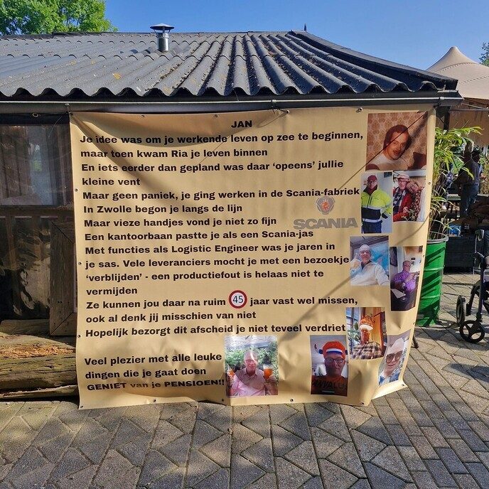 Jan Visscher met pensioen - Foto: Ingezonden foto