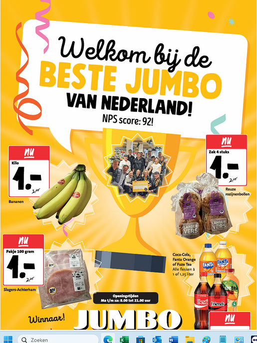 Jumbo Kamphuis, de beste Jumbo van Nederland! - Foto: Ingezonden foto