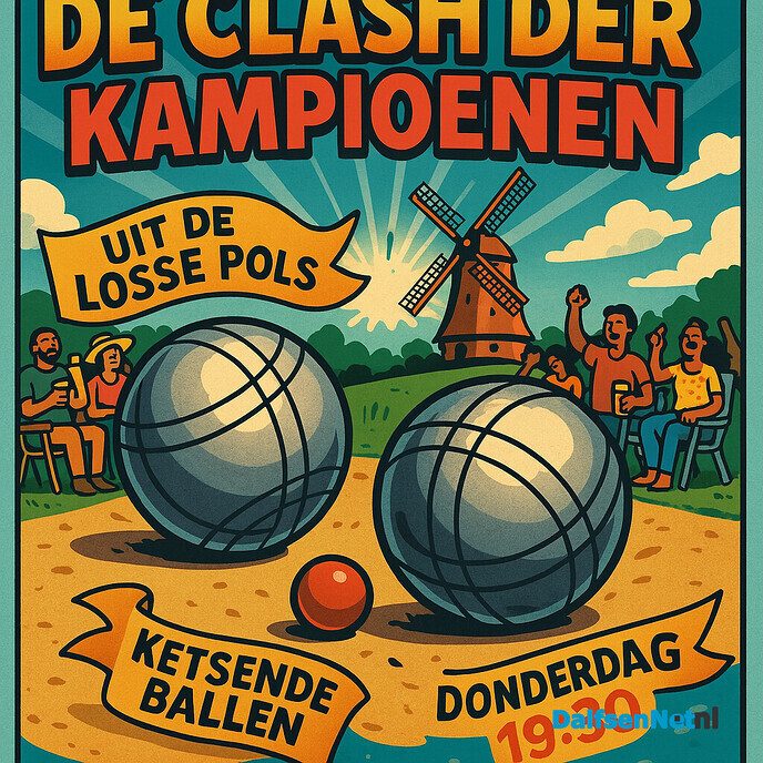 Hoonhorst maakt zich op voor legendarische jeu de boules-clash - Foto: Ingezonden foto