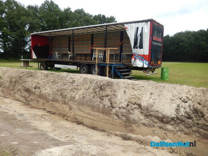 Het autorodeo parcours is er klaar voor - Foto: Willy
